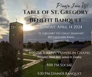 Table of St. Gregory Benefit Banquet