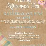 Charity Afternoon Tea