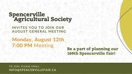 SAS - August Meeting — Spencerville Fair