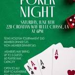 Texas Hold'em Poker Tournament & Dinner