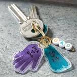 Father's Day Grab & Go Bag: Hand/Footprint Key Chain