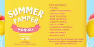 FREE Summer Ladies Pamper Event