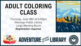 Adult Coloring Class