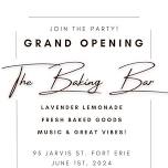  The Baking Bar GRAND OPENING 