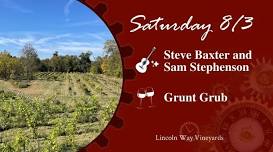 Saturday Tunes & Food with Steve Baxter & Sam Stephenson and Grunt Grub