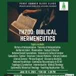 Module Class: Biblical Hermeneutics