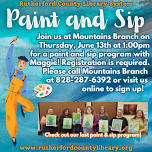 Paint %26 Sip with Maggie at Mountains Branch