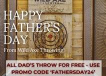 FREE Axe Throwing for Father's Day!