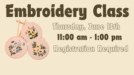 Embroidery Class