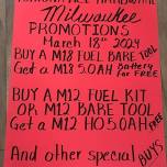 Milwaukee Tool Promotion Day