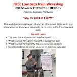 Low Back Pain Workshop