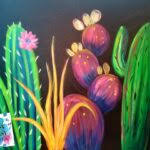 Black Light Night - Neon Cacti