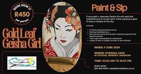 Gold Leaf Geisha Girl - Paint & Sip