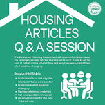 Housing Articles Question and Answer Session