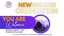 New Member Orientation