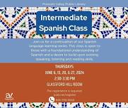 Prescott Valley Public Library’s Intermediate Spanish Class, June 6th, 2024-In person program.