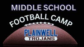 SAVE THE DATE- Middle School Summer Football Camp