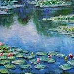 Wine and Paint @ Kiss Kiss, Balmoral - Mt. Eden  - Claude Monet's water lilies painting