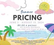 Summer at the Groves Activity Building