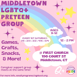 LGBTQ+ Preteen Group with Q+ and Middletown Pride