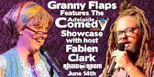 Granny Flaps features the Adelaide Comedy Showcase with host Fabien Clark