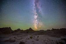 Sunset and Perseids Meteor Shower at the Badlands Observatory