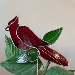 Stained Glass Cardinal Plant Stake Or Suncatcher Class @ My New Favorite Thing