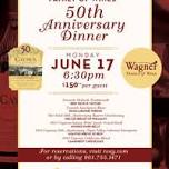 Caymus & Wagner Family of Wines 50th Anniversary Dinner