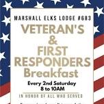 Veteran's & First Responders Breakfast - Marshall Elks Lodge