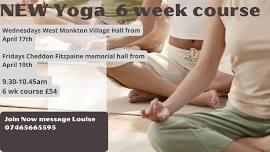 NEW YOGA 6 WEEK COURSES TAUNTON BEGINNERS WELCOME