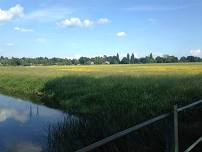 The largest water meadow in the country and where the sandwich was invented