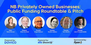 NB Privately Owned Businesses: Public Funding Roundtable & Pitch