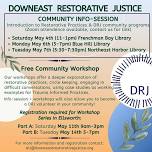 Downeast Restorative Justice Community Info Session