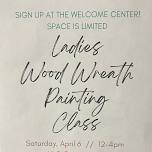 Wood wreath paint class & lunch