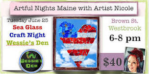 Sea Glass Craft Night at Wessie's Den, Westbrook