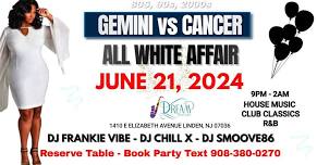 Gemini vs Cancer All White Affair