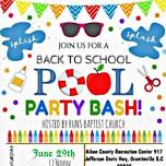 Back to School Pool Party