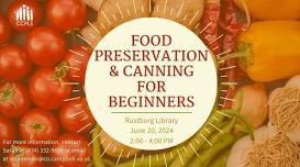 Food Preservation and Canning for Beginners