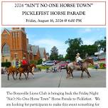 2024 Picklefest Horse Parade