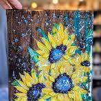 Mosaic Sunflowers on Wood Aug 11th 1-3:30 pm