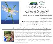 Paint with Patrice at the Bolton Free Library – Whimsical Dragonfly