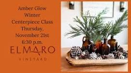 Amber Glow Winter Centerpiece