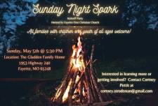 Sunday Night Spark kick off bonfire rescheduled to June 9th