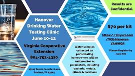 Hanover VCE Well Water Clinic