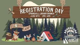 Webster Parish Libraries Discovery Camp 2024 Registration Event - Springhill Location