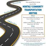 Monthly Community transportation  Meeting