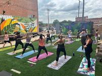 yoga & brunch at the biergarten