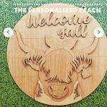 Highland Cow Door Hanger