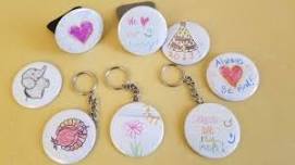 Drop In Buttons, Magnets and Key Chains!