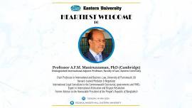 Introducing the Distinguished International Adjunct Professor | Faculty of Law, Eastern University